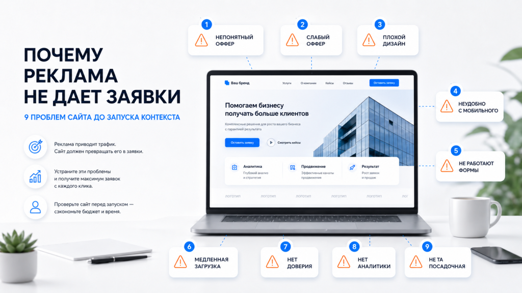 Почему реклама не дает заявки. Изображение создано с помощью ИИ.