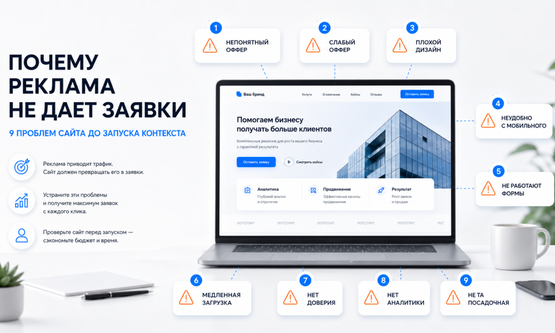 Почему реклама не дает заявки. Изображение создано с помощью ИИ.